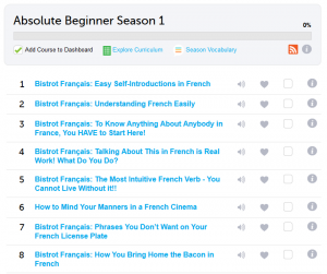 French Pod 101 Absolute Beginner Season 1